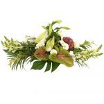 Wit begrafenis bloemstuk versturen