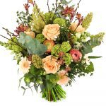 Champagne boeket bloemen bestellen