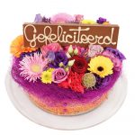 Bloementaart bezorgen chocolade reep