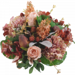 Hortensia biedermeier van zijdebloemen