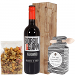 Borrelpakket: Rode wijn, borrelmix, kruidenboter kruiden