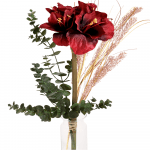 Kunstbloemen Amaryllis eucalypthus siergras