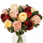 Rozen boeket zijde kunst rozen