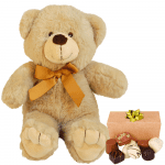duurzame creme knuffelbeer + 150 gram bonbons