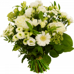 Boeket springerig wit bezorgen