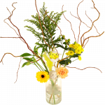 Paas bloemen Plukboeket in glazen vaas