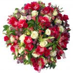 Rouwstuk rond
 rood-wit