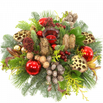 kerststuk-rood-goud-waxinelichtje-bestellen